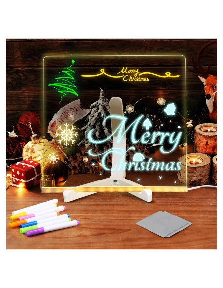 Tablero de Notas LED OneNine 20.1 cm Acrílico Brillante