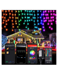Luces de Hielo Inteligentes Brightown 10M 304 LED RGB para Exterior