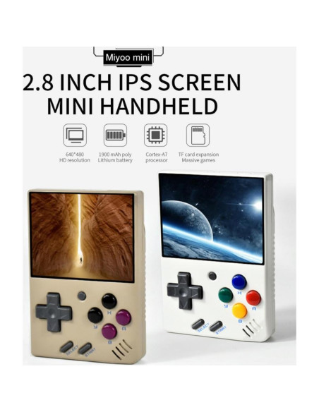 Consola de Juegos Portátil Miyoo Mini 128GB Pantalla IPS 2.8"