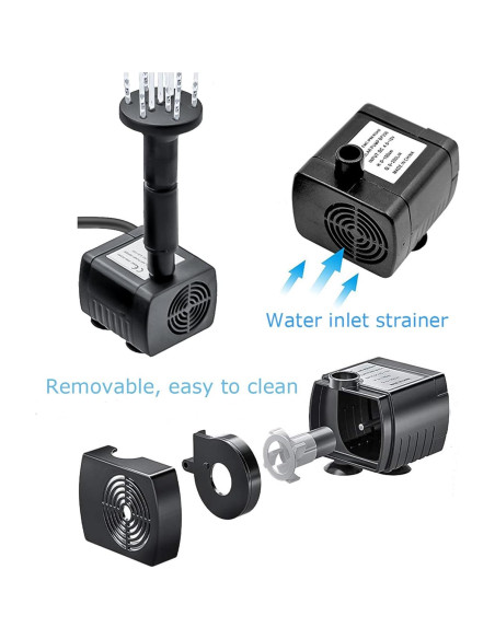 Fuente de Baño de Pájaros Solar Lewisia 1.5W con Bomba USB