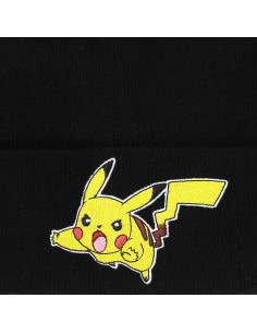 Gorro de Puño Negro Bioworld Pokemon Pikachu para Mujeres 2