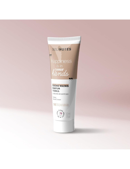 Crema de Manos Nutritiva Solinotes Tonka 30g - Hidratante con Karité