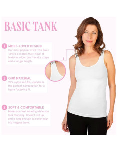 Camiseta sin mangas ancha para mujer Skinny Tees Aqua 2