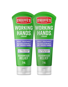 Crema de Manos O'Keeffe's Tratamiento Nocturno 2x3oz - Hipoalergénica