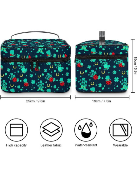 Bolsa de Maquillaje de Viaje Impermeable 24.9x19.1cm Unisex