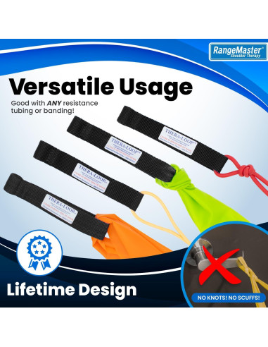 Anclajes de Puerta RangeMaster TheraLoop Antideslizante - Paquete de 2