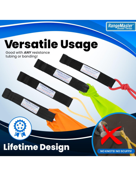 Anclajes de Puerta RangeMaster TheraLoop Antideslizante - Paquete de 2