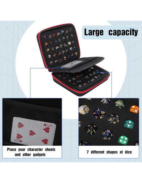 Funda de Almacenamiento de Dados Aoriher 4 Pack Gran Capacidad