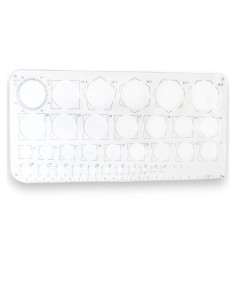 Plantilla de Círculo Plástico Mejor Artista 25.4 cm Doble Medición