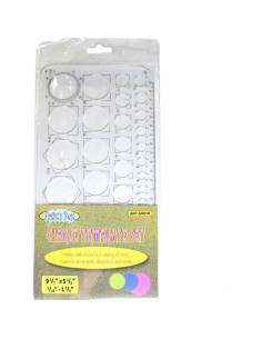 Plantilla de Círculo Plástico Mejor Artista 25.4 cm Doble Medición 2