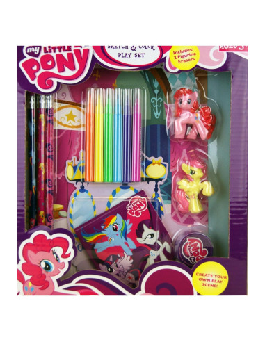 Set de Dibujo y Color Mi Pequeño Pony con Borradores