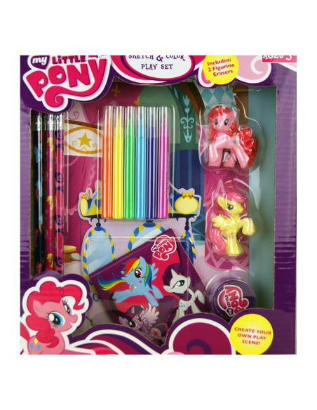 Set de Dibujo y Color Mi Pequeño Pony con Borradores