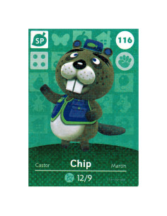 Tarjeta Amiibo Nintendo Animal Crossing 116/200 Serie 2