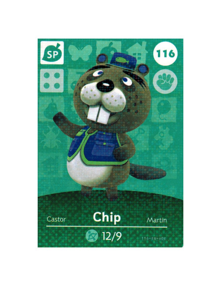 Tarjeta Amiibo Nintendo Animal Crossing 116/200 Serie 2