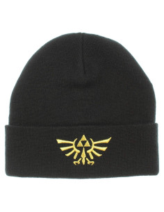 Beanie Triforce Zelda BioWorld Unisex 100% Acrílico Negro