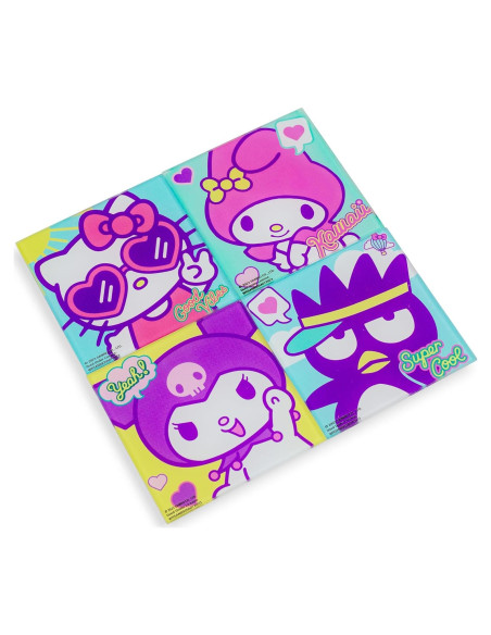 Set de 4 Posavasos de Vidrio Hello Kitty y Amigos - Silver Buffalo