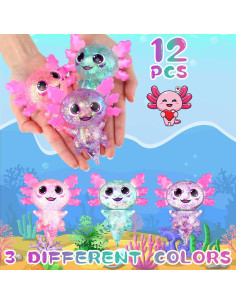 12 Juguetes Antiestrés Axolotl JellyArch - Silicona Multicolor 2