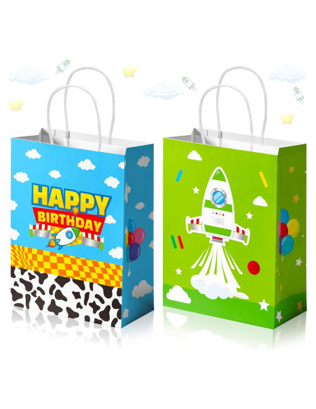 Bolsas de Regalo de Cuento de Dibujos Animados CHENRINDECO 24PCS