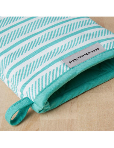 Juego de 2 Manoplas de Horno Mini KitchenAid Albany Aqua Sky