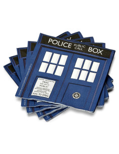 Servilletas de papel Doctor Who TARDIS - 20 unidades 16.5 cm