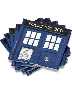 Servilletas de papel Doctor Who TARDIS - 20 unidades 16.5 cm 2