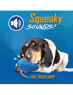 Juguete de Fútbol Squeaker Nerf Dog 15 cm Azul para Perros 2