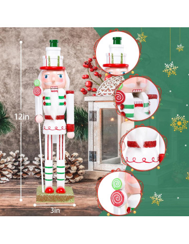 Cascanueces de Navidad WONDER GARDEN 30 cm Adorno Rey Soldado