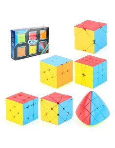 Conjunto de Cubos de Velocidad Cuberspeed 6 Piezas Juguetes