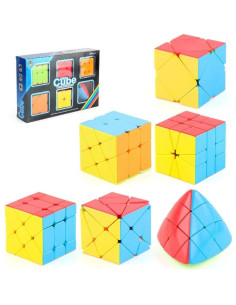 Conjunto de Cubos de Velocidad Cuberspeed 6 Piezas Juguetes 2