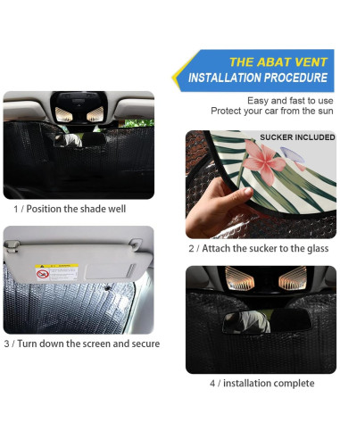 Protector Solar Plegable para Parabrisas Angelabao 139.7x70.1cm