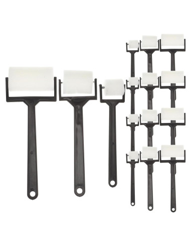 Rodillo de pintura de espuma jojofuny - 15 piezas, 3 tamaños