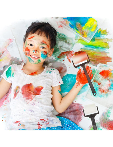 Rodillo de pintura de espuma jojofuny - 15 piezas, 3 tamaños