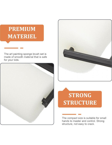 Rodillo de pintura de espuma jojofuny - 15 piezas, 3 tamaños