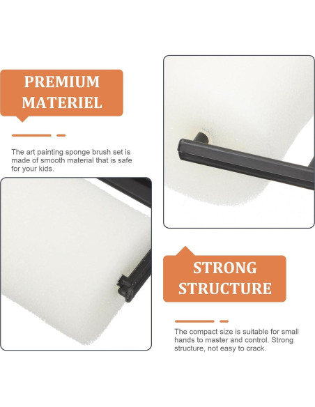 Rodillo de pintura de espuma jojofuny - 15 piezas, 3 tamaños