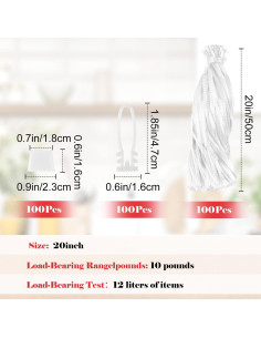 100 Bolsas de Malla Reutilizables ROLYTA 20" para Verduras 2