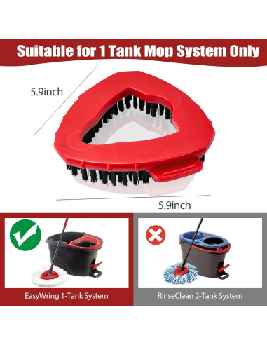 Cepillo de Fregar Giratorio Puiuisoul para Sistema EasyWring