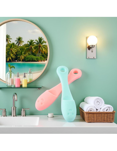 Cepillo Limpiador Facial de Silicona JJLFresheners 4 en 1