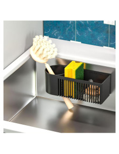 Soporte de Esponja y Cepillo de Platos SuoXing Negro
