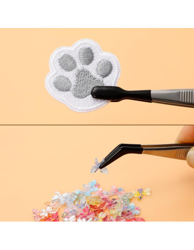 Juego de 6 Pinzas de Precisión Enodny con Punta de Goma