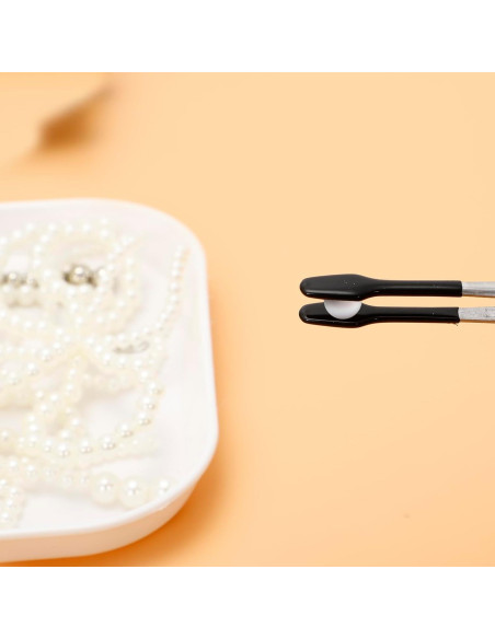 Juego de 6 Pinzas de Precisión Enodny con Punta de Goma