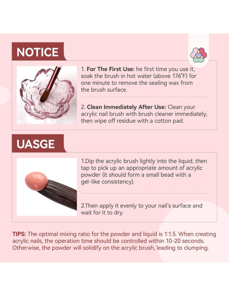 Juego de Pinceles Acrílicos SAVILAND 3PCS Tamaños 8/10/14