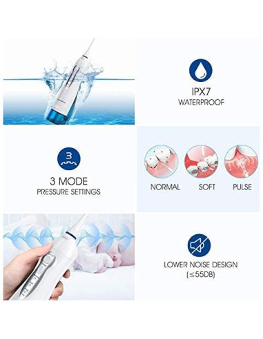 Irrigador Oral Inalámbrico Hangsun HOC700 300ml 3 Modos