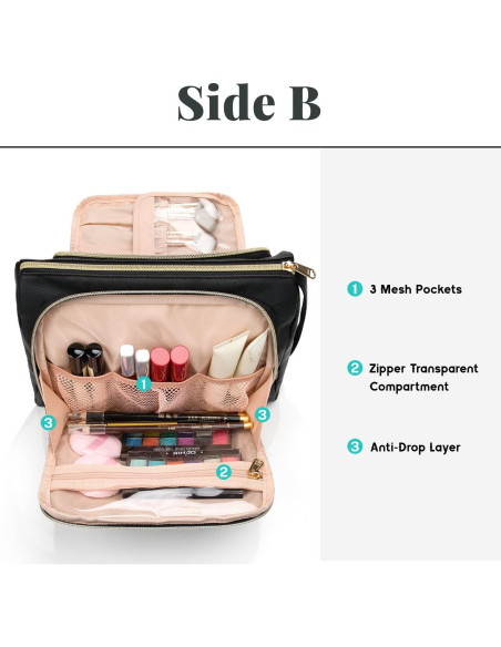 Bolsa de Maquillaje CUBETASTIC Grande Impermeable 26.9x19.1 cm