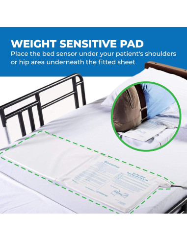 Alarma de Cama Patient Aid con Almohadilla de 25.4x76.2cm
