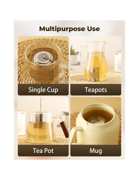Infusores de Té House Again 2 Pack Acero Inoxidable 304