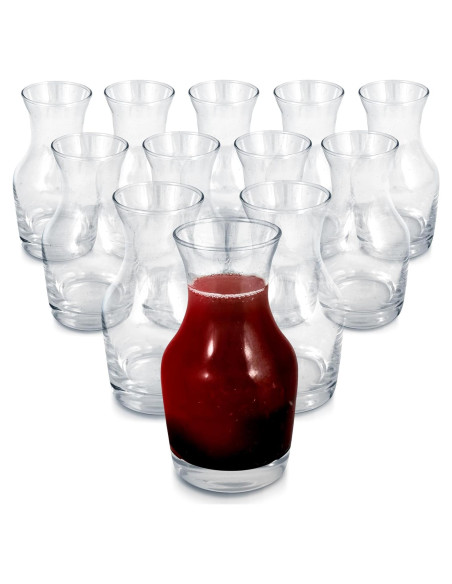 Juego de 12 Mini Decantadores de Vino Stock Your Home 180 ml