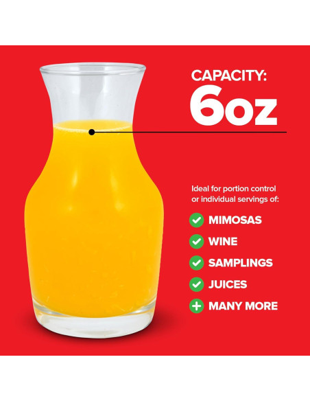 Juego de 12 Mini Decantadores de Vino Stock Your Home 180 ml