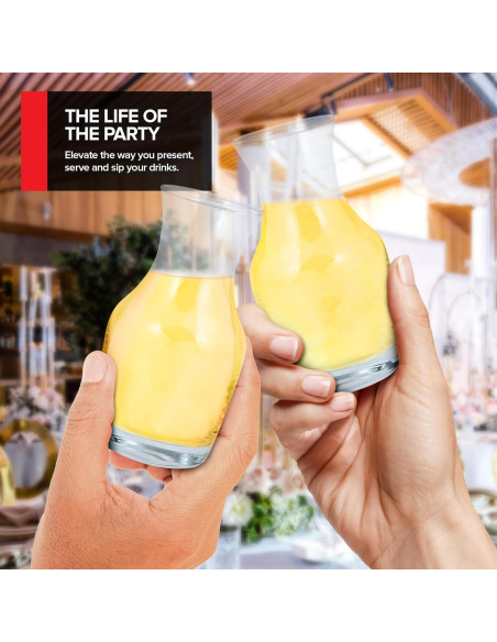 Juego de 12 Mini Decantadores de Vino Stock Your Home 180 ml