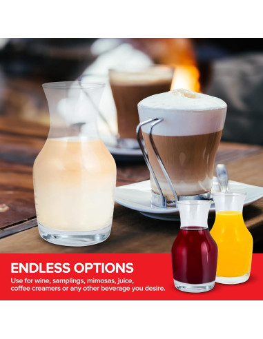 Juego de 12 Mini Decantadores de Vino Stock Your Home 180 ml