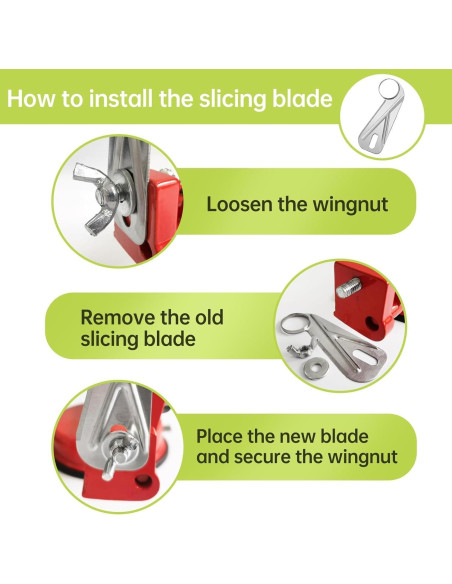 Cuchillas de Repuesto Tigwin para Pelador de Manzanas - 6 Piezas